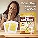 tigerty Foot Patches (10 Pieces), deep Cleansing Foot Patch, Natural Bamboo Vinegar Ginger Powder Foot Care sitckers, Adhesive Patches, Relaxation, Stress Relief, Better Sleep, 10 Pieces (1 Pack)