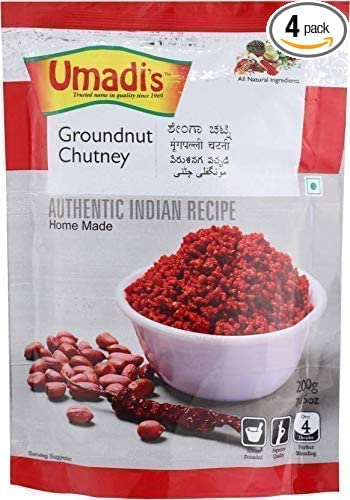 Umadis Hand Pounded Shenga Chutney | Pack of 4 | 200 gm,s each (B0BDFVBNDB) Amazon Price History, Amazon Price Tracker