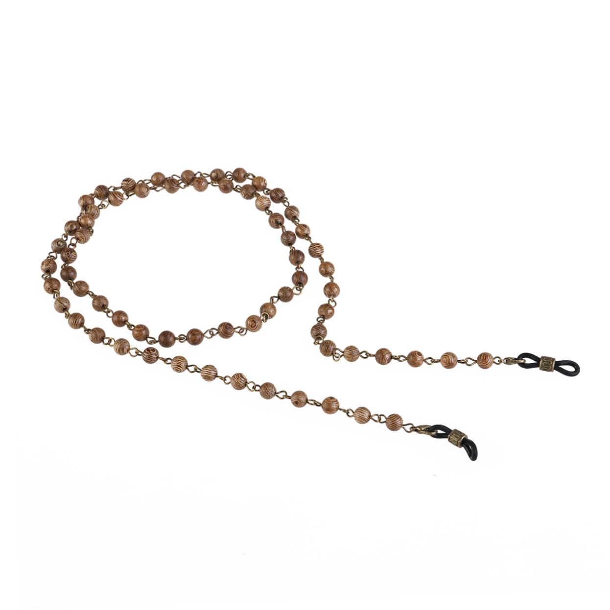 3stücke Holz Brillenhalter Kette Mit Perlen Handgefertigter Und Elastischer Für Brillen Als Schmuckstück Und Stilvolle Aufbewahrung Für Sonnenbrillen Und Lesebrillen
