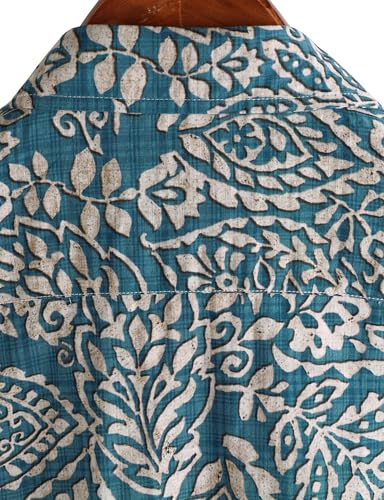 Image of VATPAVE Mens Casual Hawaiian Floral Shirts Short Sleeve Button Down Tropical Shirts Beach Summer Shirts