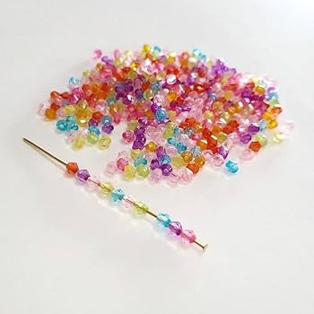 アクリル ビーズ ソロバンカット 楽天市場】アクリルビーズ ソロバンカット 【300粒 4mm】双円錐