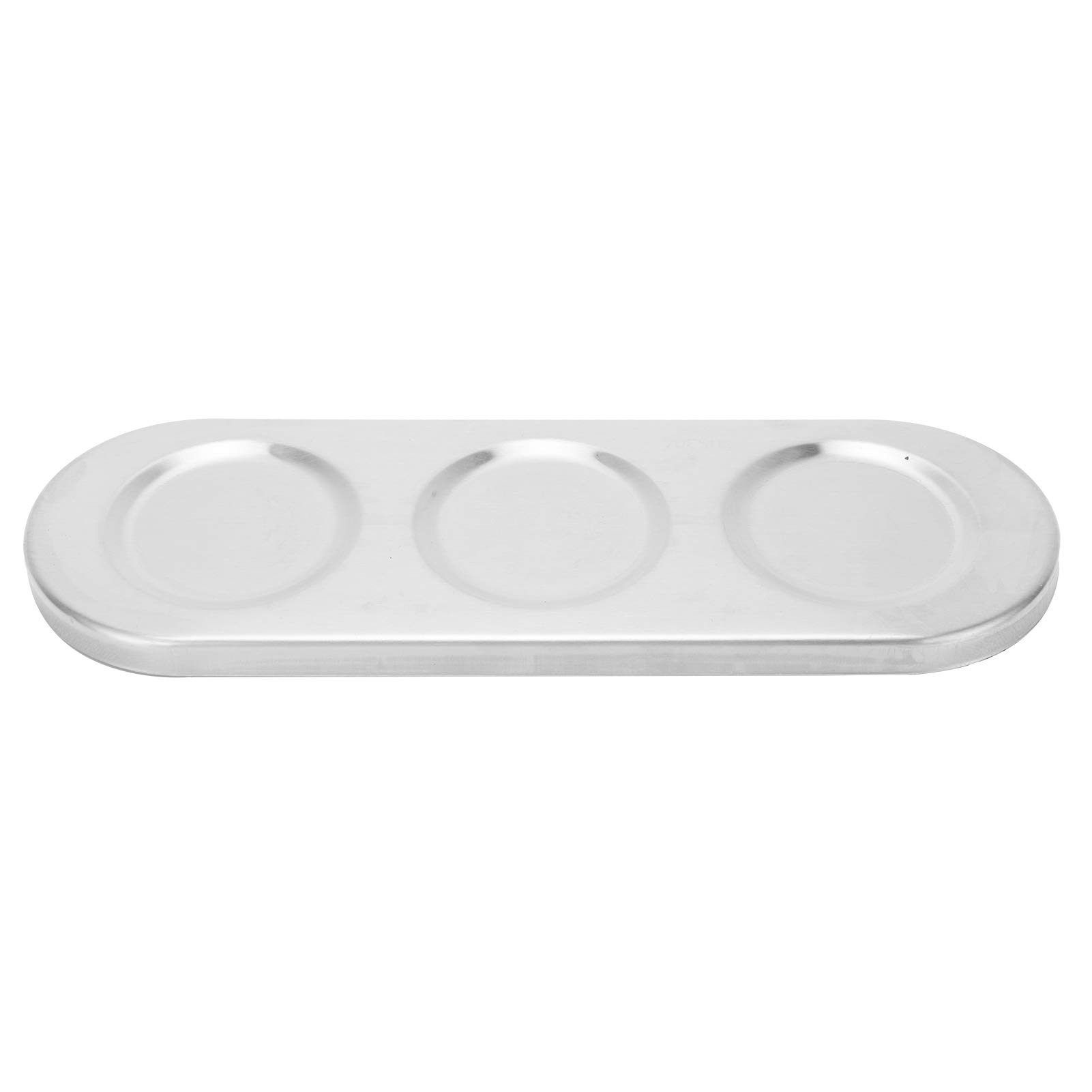 Set di 3 contenitori per spezie in acciaio inox con coperchi e vassoio, ideali per conservare sale, pepe, curry, peperoncino in polvere, organizer per spezie da cucina, 8,5 x 9,5 cm, resistente ed