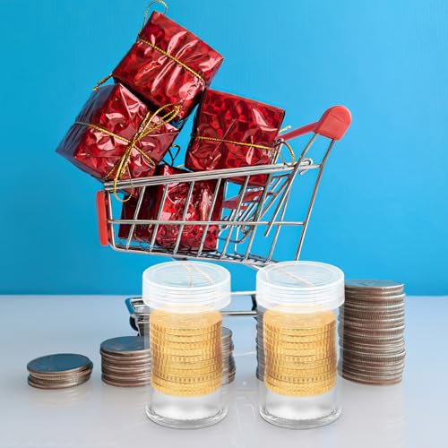 Caja transparente para 20 cápsulas de monedas miniatura 5