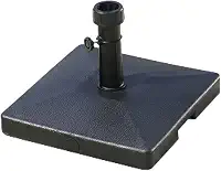 Base Para Ombrelone Guarda Sol 30kg Quadrada Concreto Preta