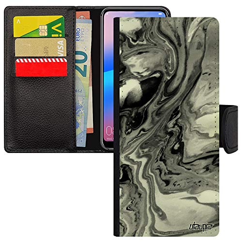 Coque Samsung Note 20 portefeuille gris effet marbre housse protection 4G