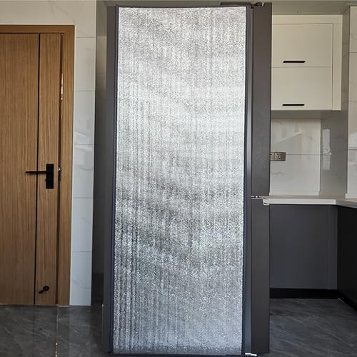 Película de privacidad Opaca con ventosas, Aislante para Ventanas, para congeladores, para Guardar Helados, para armarios frigoríficos (60 x 130 cm)
