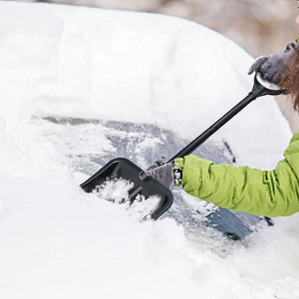 Rascador de hielo para coche Quitanieves Pala Quitanieves De Cristal De Coche Pala Desmontable De Aleación De Aluminio Para Coche Herramienta De Limpieza De Patio Al Aire Libre Rascadores de hielo par