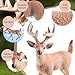 Skylety 6 Pcs Woodland Animals Figures Forest Deer Rabbit Squirrel Figurines Miniature Reindeer Family Woodland Animal Toys Cake Toppers for Wedding Birthday Party Decoration Favors