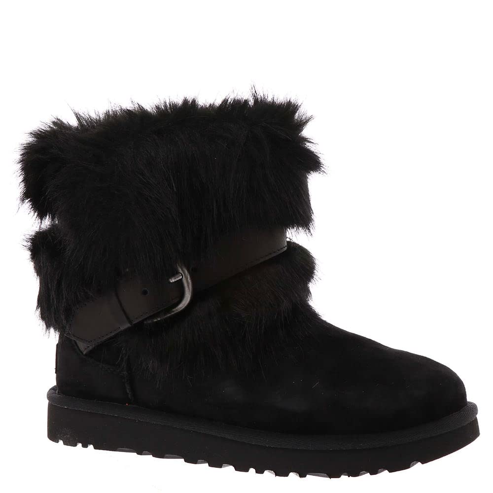 UGG Women's Classic Buckle MiniFashionable Boot - 42 EU - Black