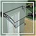 Marquesina Puertas Exterior, Transparente Resiste La Corrosión Panel De Policarbonato, Cubierta De Patio Protección contra La Lluvia Y La Nieve, Extensible (Size : 100x240cm)