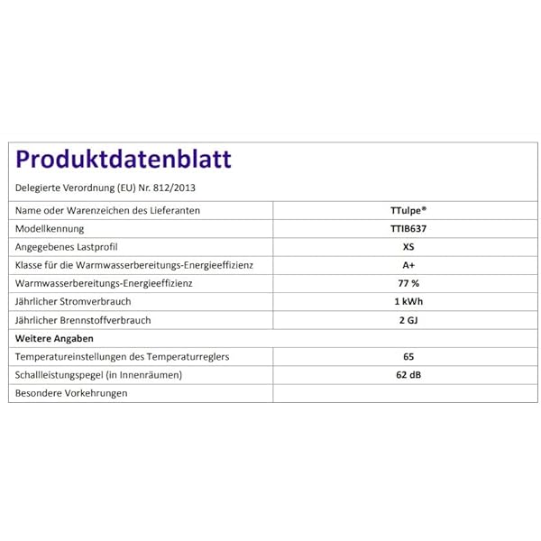 TTulpe Propangas-Durchlauferhitzer Indoor B-6 P37 Eco, 1.5 V, Weiß – Bild 6