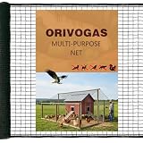 ORIVOGAS Heavy Duty Bird Netting for Chicken Coop, 19.5 x 19.5 ft 0.8”Mesh HDPE Chicken Netting for Hawks...