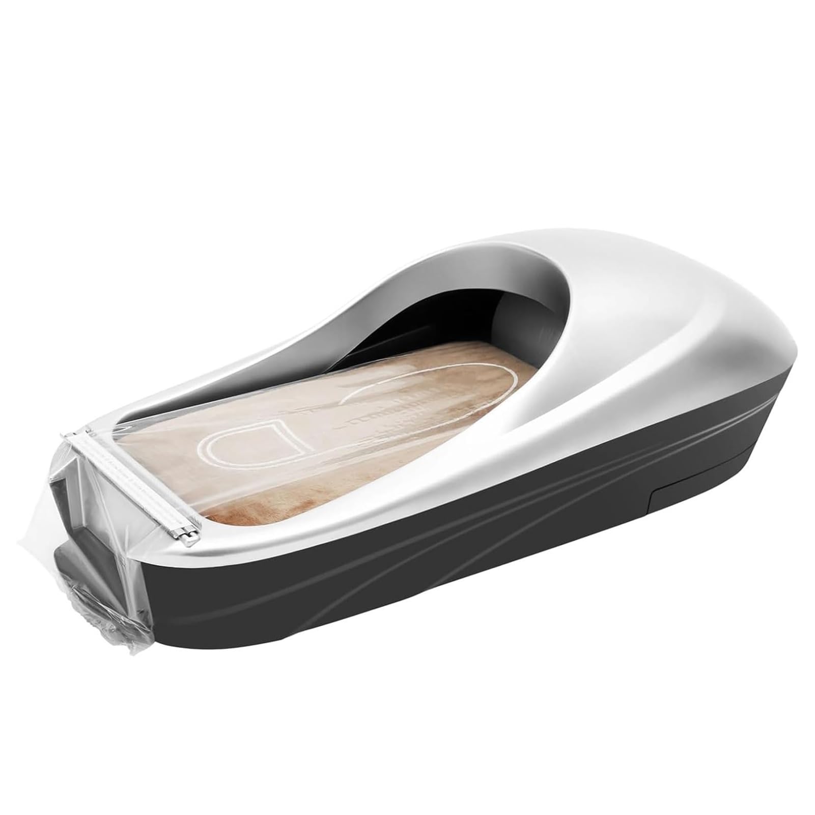 Dispensador automático de cubrezapatos, máquina de film transparente para zapatos con películas de 100 m, dispensador portátil de cubrezapatos, protector de pies y alfombras, dispensador de cubrezap