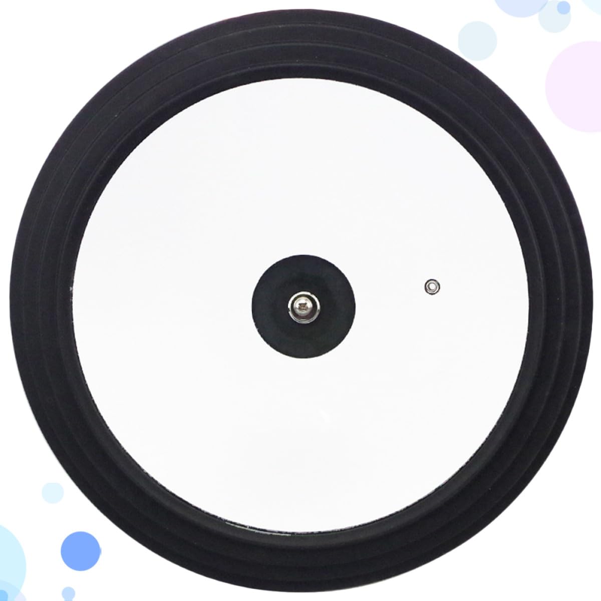 Couvercle en Verre Trempé 26-30 Cm avec Rebord en Silicone Résistant la Chaleur, Anti-éclaboussures D'huile, Multi-tailles pour Casseroles et Poêles, Couvercle de Casserole