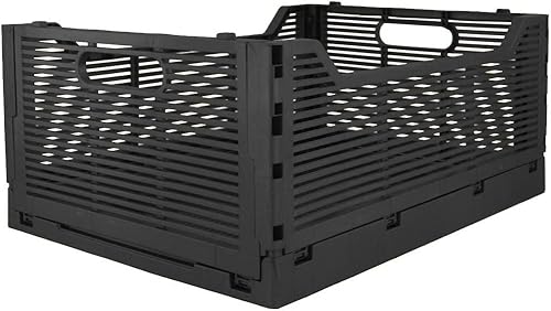 Miniatura 2 de OnDisplay Caja de almacenamiento apilable para escritoriobellezaarmario (negro, 3, grande)