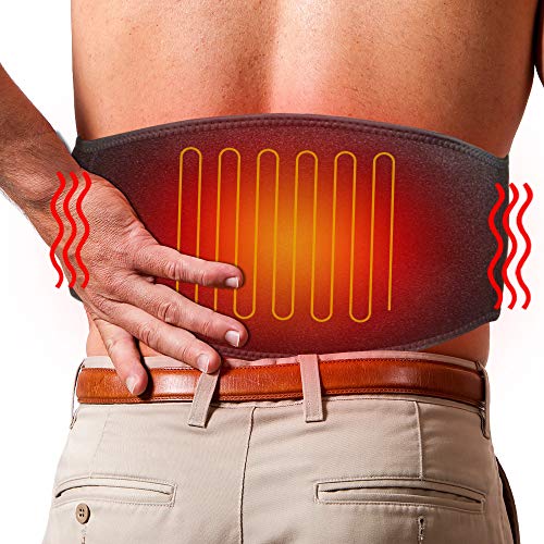 Amazing 🔥 ARRIS Lower Back Heating Pad/Heating Waist Belt Wrap w/7.4V Rechargeable Battery Heat Therapy, Pain Relief for Back Waist Abdominal Stomach Lumbar Thigh Muscle Strain, for Men Women …