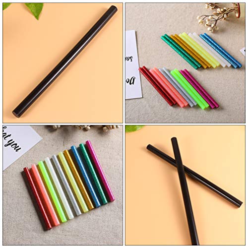 Cabilock 100 unidades de bastões de cola quente com glitter, adesivos Hot Melt para trabalhos manuai