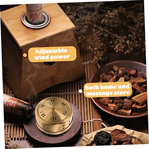 Soporte para Bastón de Moxibustión de Cobre con Control Ajustable de Temperatura, Herramienta Terapéutica Sin Humo para Masaje Profesional y Uso Prolongado miniatura 5
