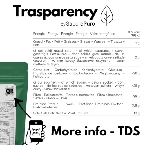 Saporepuro KAPPA CARRAGEENAN PULVER 100 gr - ideal für Eis, Desserts, Gele