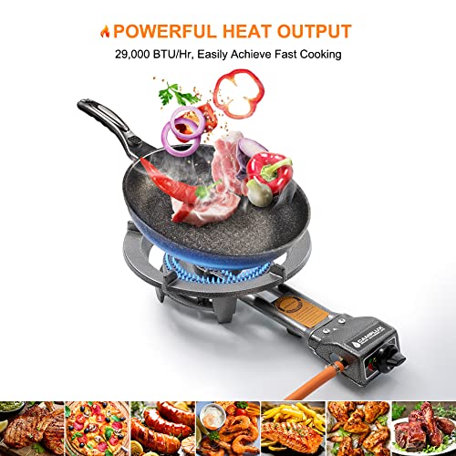 Camplux Propane Burner with 29,000 BTU, Single Burner Propane Stove