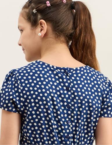 Image of Amazon Brand - Symbol Girls Fit and Flare Printed Rayon Dress | Age 6-14 Years