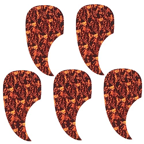 Abaodam 5個 ギターのピックガード swagcky groovy ウクレレピックガード有線 ギター 傷防止プレート デ アクセサリー 塩ビ