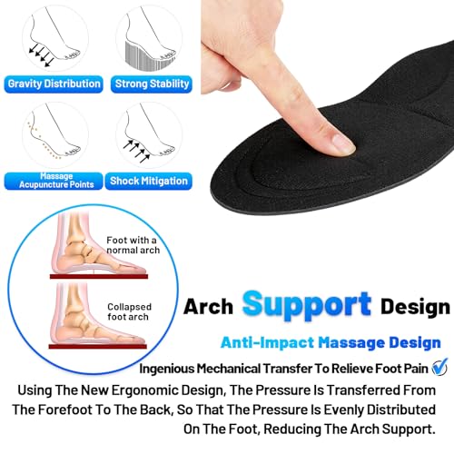 Plantillas para tacones con soporte de arco y espuma viscoelástica miniatura 4