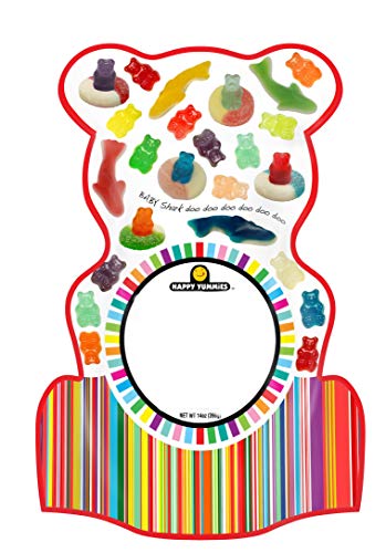 Happy Yummies Worlds Best Tasting Gourmet Gummy Candy Shark Bag 14oz