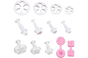 SUPERFINDINGS 13Pcs Flower Clay Cutters Set