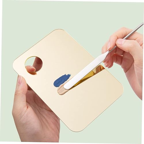 Makeup Mixing Palette Acrylic Blending Trays with Spatula for Foundation Lipstick Eyeshadow Portable Easy to Clean Smooth Surface Durable Mixing Tools