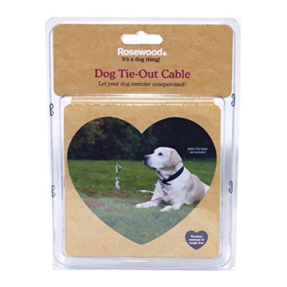 Câble d'attache pour chien Rosewood 6m pour éviter les fuites au jardin