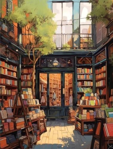Impression sur toile de bibliothèque rétro le cadeau parfait pour les amoureux des livres