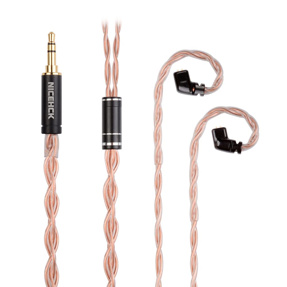 Amazon | NICEHCK GCT5 イヤホンリケーブル 5N高純度単結晶銅 4芯 OCC