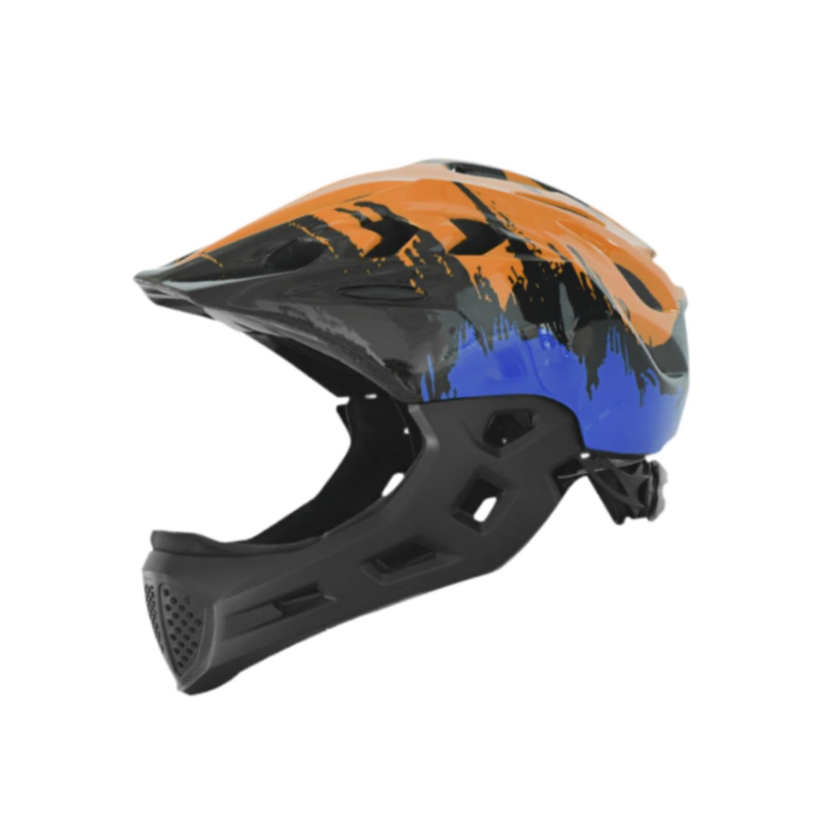 Kask rowerowy dla dzieci modny kask rowerowy do jazdy na rowerze na świeżym powietrzu wspinaczka skałkowa pomarańczowy niebieski