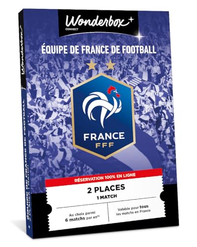 Tick&Box - Coffret Cadeau - Equipe De France De Football - 1 Match pour 2 Personnes sur un même Match au Stade de France - Idée Cadeau Supporters des Bleus