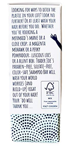 Miniatura 2 de Trader Joe's Barra de champú de menta y árbol de té con aceites de coco, oliva y jojoba, barra de 4 onzas