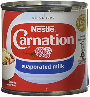 Carnation Evaporated Milk Dessert Topping, Great for Fruit, 170g Tin