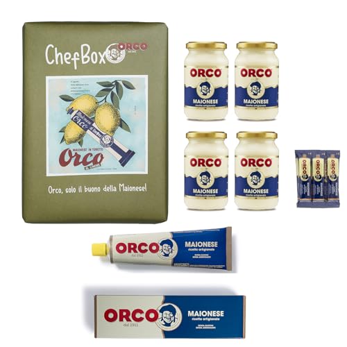 Orco, Chef Box Maionese - Confezione Degustazione di Maionese, vari formati, ideale per per gli amanti della Maionese Artigianale - Senza Glutine