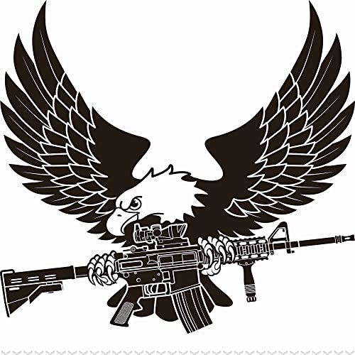Dopetattoo Six sheets Temporary Tattoos for Men and Women Usa Bald Eagle Holding America Assault...
