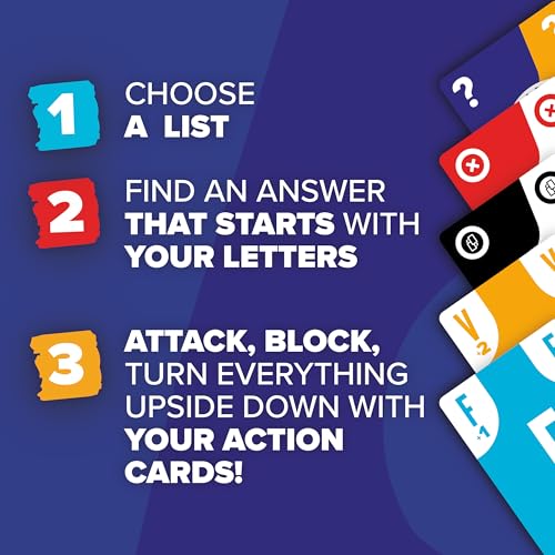 Image of CRACK LIST | Fast-Paced Category Card Game for Family, Friends & Parties | Ages 10+ | 2-8 Players | 30-Min Game | Fun Board Game for Kids & Adults | Perfect for Travel, Game Nights & Pre-Drinks