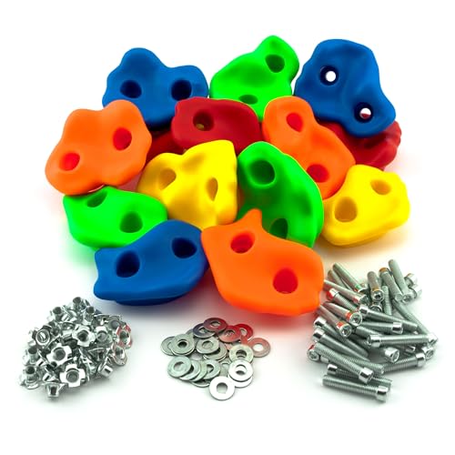 GO!elements Klettergriffe Kinder mit Befestigungsmaterial | Outdoor &...