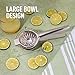 Zulay Kitchen Lemon Squeezer Stainless Steel with Premium Quality Heavy Duty Solid Metal Squeezer Bowl - Large Manual Citrus Press Juicer and Lime Squeezer Stainless Steel - Silver