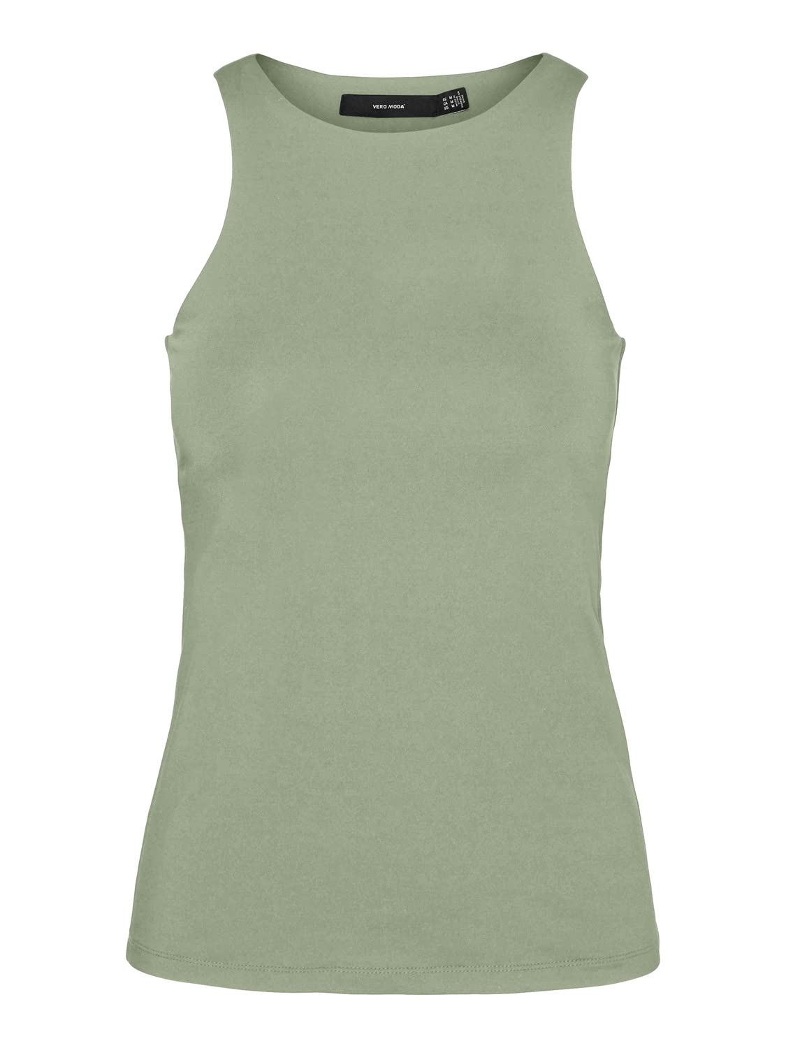 VERO MODA Damen T-Shirt Vmbianca Sl Tank Top Noos, Reseda, M