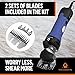 Sheep Shears Electric Clippers 2500RPM, 6-Speed Control - Heavy Duty Livestock Grooming Kit for Sheep, Goats, Alpacas, Llamas - Case, Low Vibration, 18.3ft Cord (2 Blades Included)
