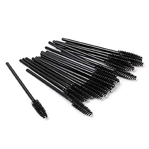 XZEN Disposable Eyelash Mascara Brushes Wands Applicator Eyebrow Brush Makeup Tool Kit Set (1000pcs, Black)