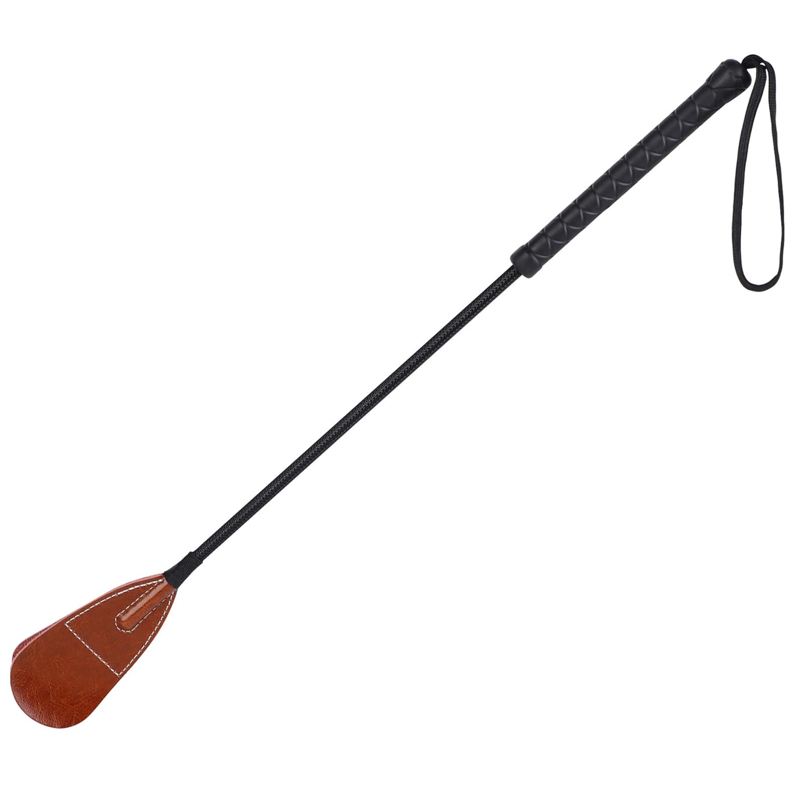 Genuine Leather Horse Whip - 54cm/21.26 Inch for Equestrian Training & Riding Accessories