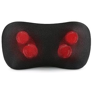Massagekissen Shiatsu-Massagegeräte für Nacken, Schulter, Rücken, Elektrisches Massagegerät mit Heizfunktion & 3D Rotierendes Gewebeknetmassagegerät für Taille, Entspannung zu Hause und im Büro