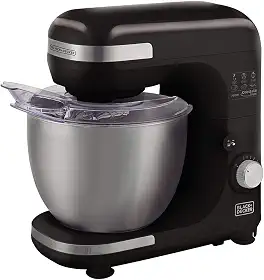BLACK+DECKER Batedeira Planetária Orbitale, 8 velocidades, 5 Litros, Batedor em Inox, Potência 750W, Modelo PLAN2000PBR, 110V