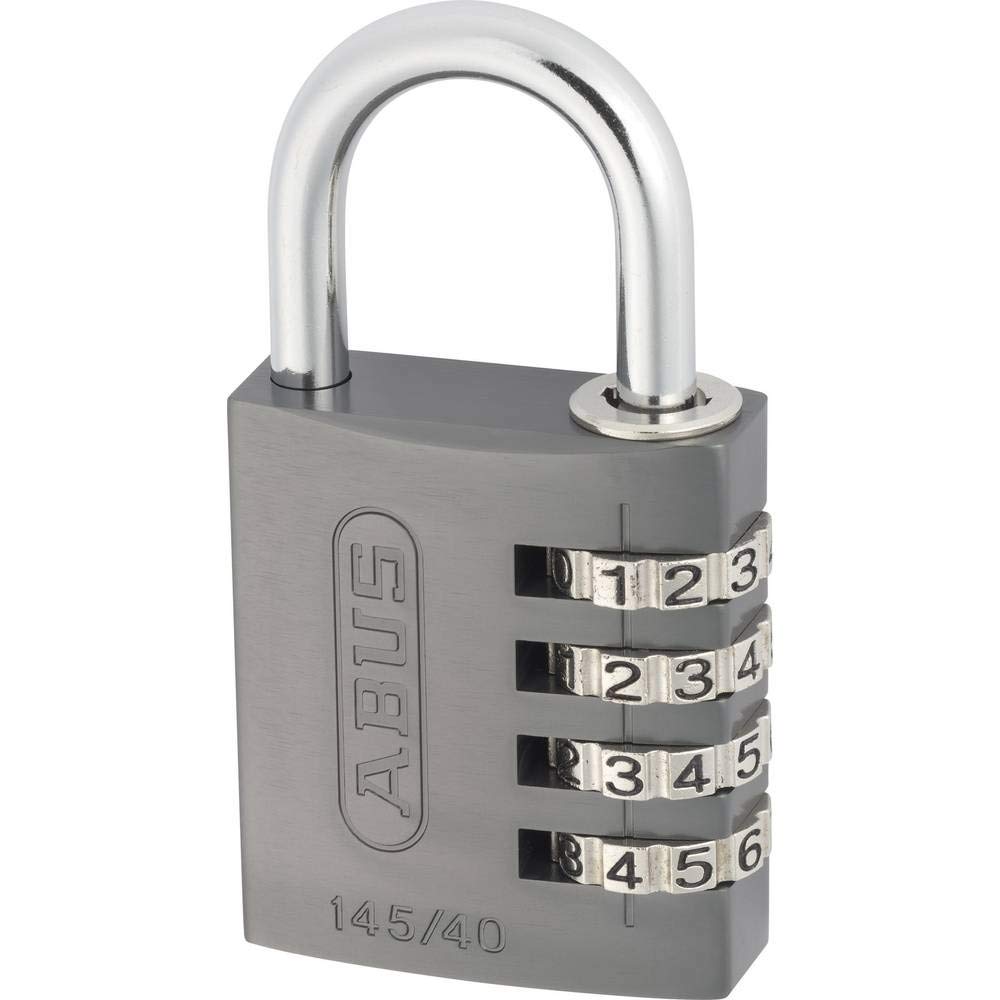 ABUS AB145/40 TITANIO Kłódka z Zamkiem Szyfrowym Szara 2 x 5 x 10 cm