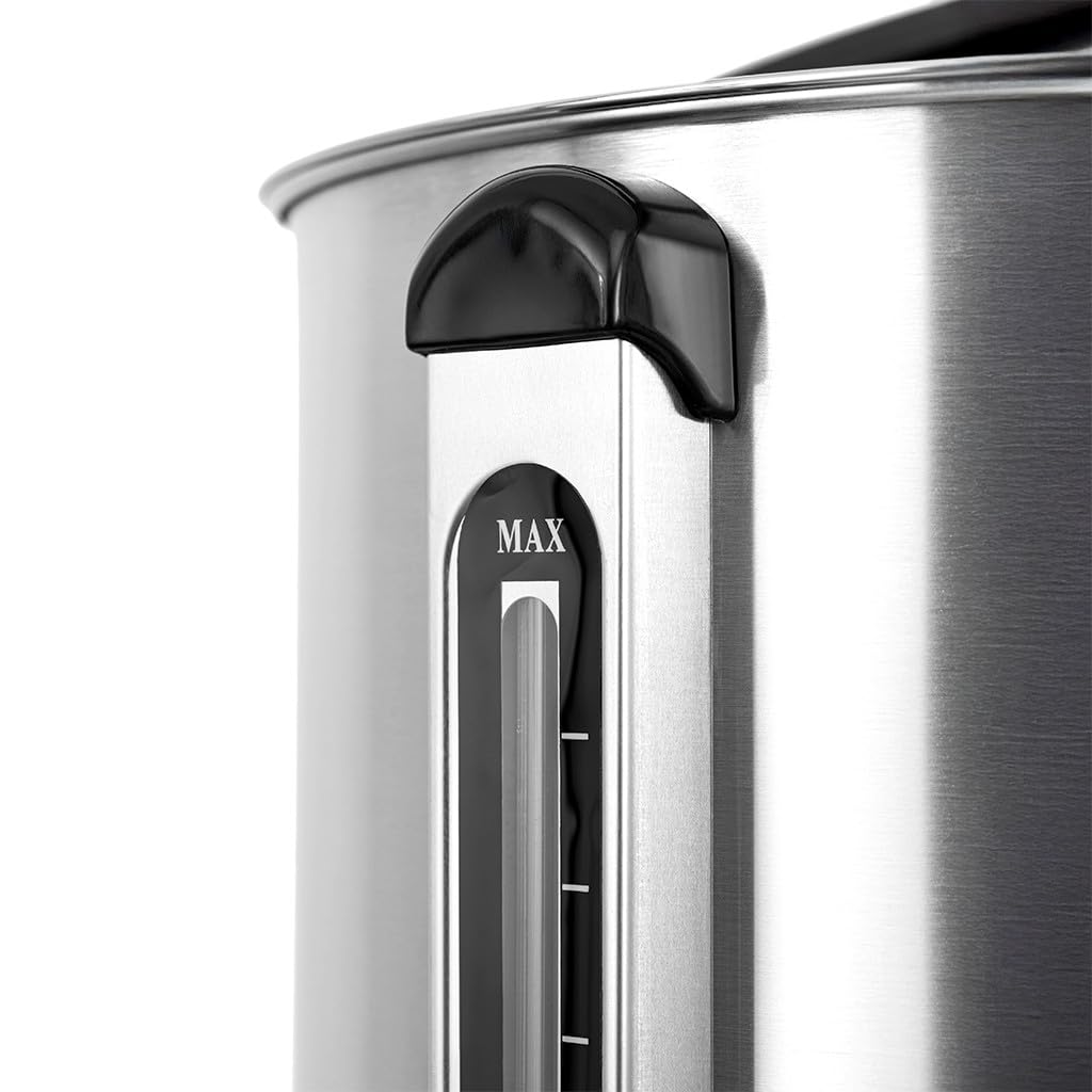 Mega-M Warnik do wody 24,5 l 2800 W inox z kranikiem 230 V | Regulacja temperatury, Keep Warm, wskaźnik poziomu wody, stal inox, kranik, do gastronomii